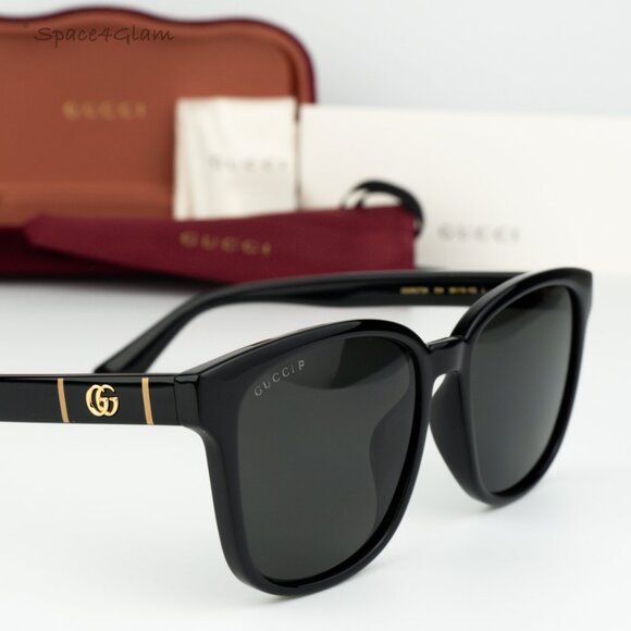 BRAND NEW Gucci Men Sunglasses Black Grey Square GG0637SK 004 - Picture 4 of 10